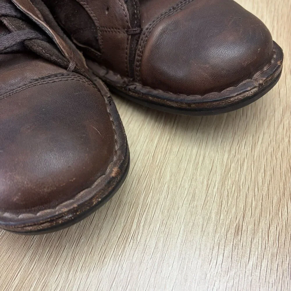 John Varvatos Cap Toe Chukka Ankle Boots Men Size 12M Brown Leather Suede LaceUp